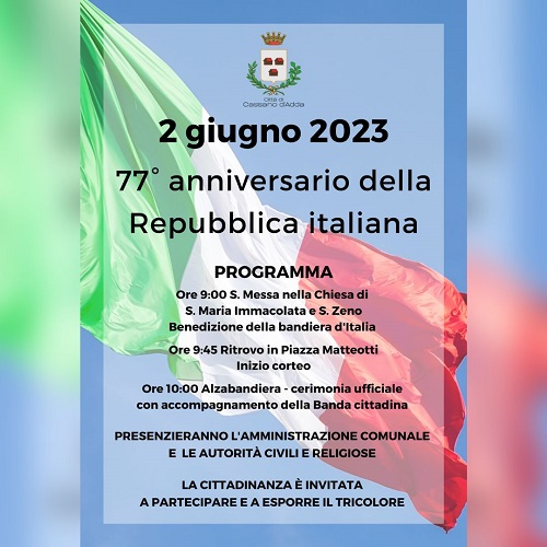 2 giugno 2023 - Festa della Repubblica