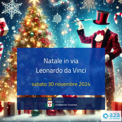 Natale in via Leonardo da Vinci